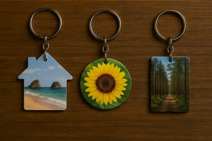 100% Customizable Sublimation Keychain image